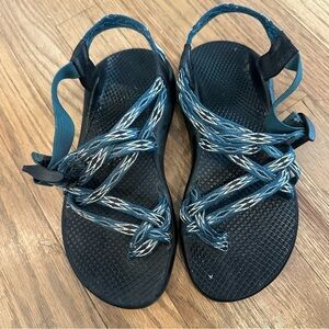 Chaco Women's ZX/2 Dual Adjustable Straps Classic Sandal blue/green